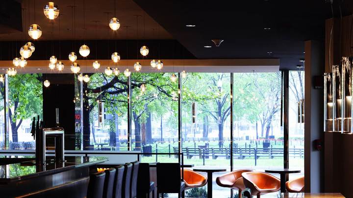 Chairs And Table in Coffee Bar